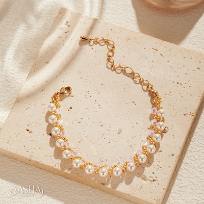 粉虹珍珠之戀手鏈