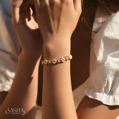 粉紅施華洛洛可可手鏈