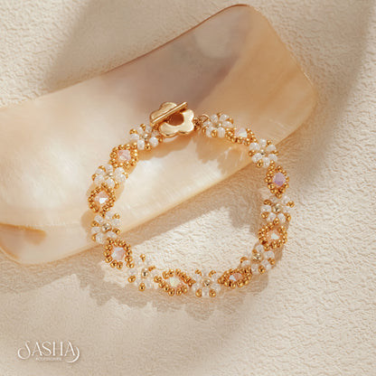 粉紅施華洛洛可可手鏈